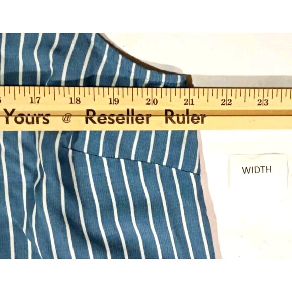 J Jill L Skirt Set Womens Matching Striped Sleeveless Pockets Button Cottagecore - Picture 9 of 10